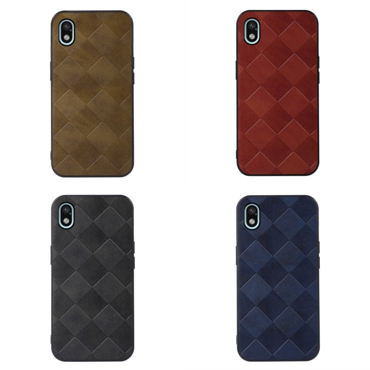 For Sony Xperia Ace III Weave Plaid PU Phone Case