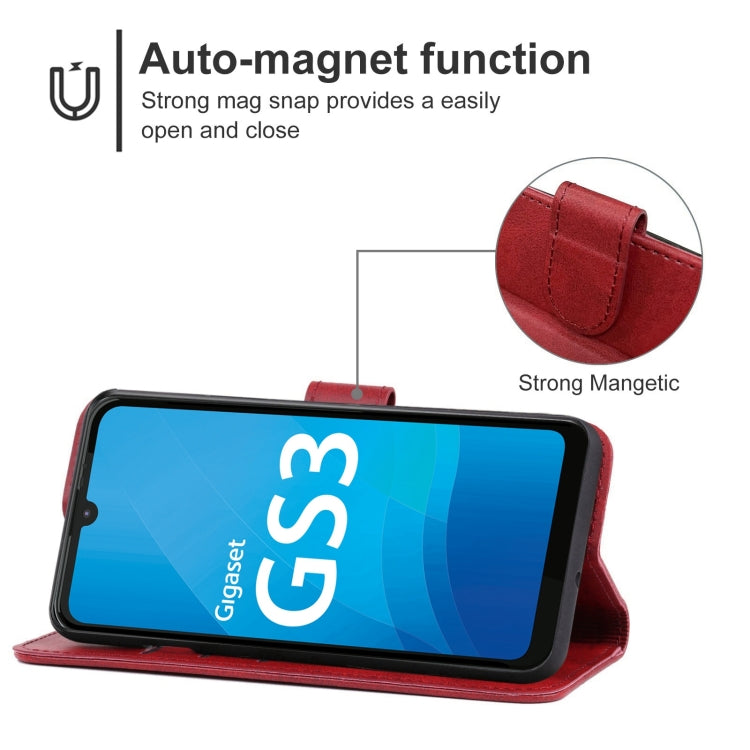 Leather Phone Case For Gigaset GS3