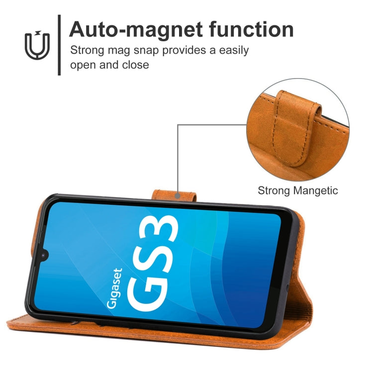 Leather Phone Case For Gigaset GS3