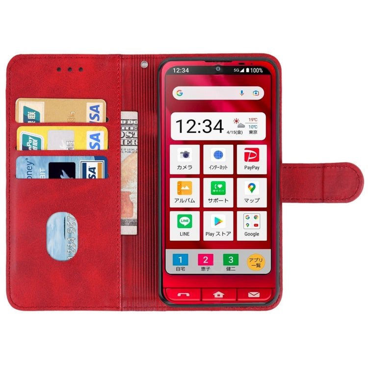 Leather Phone Case For Sharp Simple Sumaho 6