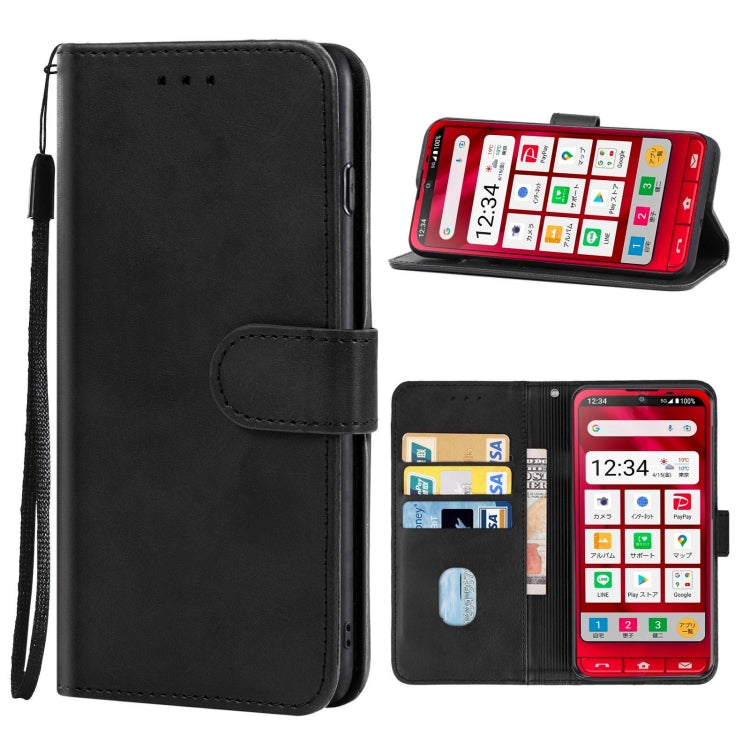 Leather Phone Case For Sharp Simple Sumaho 6