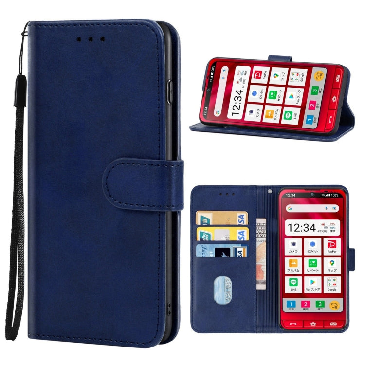 Leather Phone Case For Sharp Simple Sumaho 6