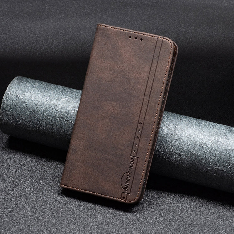 For OnePlus 10 Pro 5G Magnetic RFID Blocking Anti-Theft Leather Phone Case