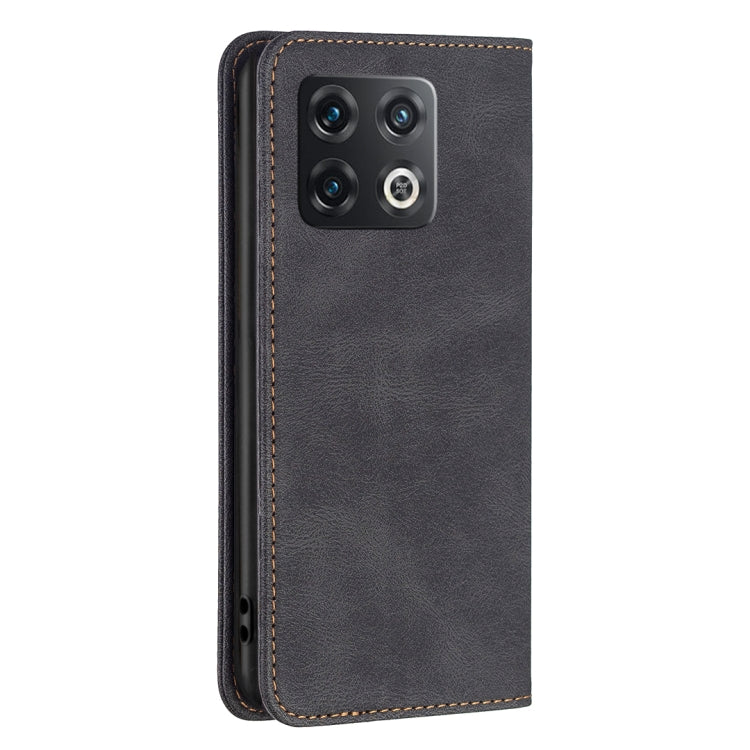 For OnePlus 10 Pro 5G Magnetic RFID Blocking Anti-Theft Leather Phone Case