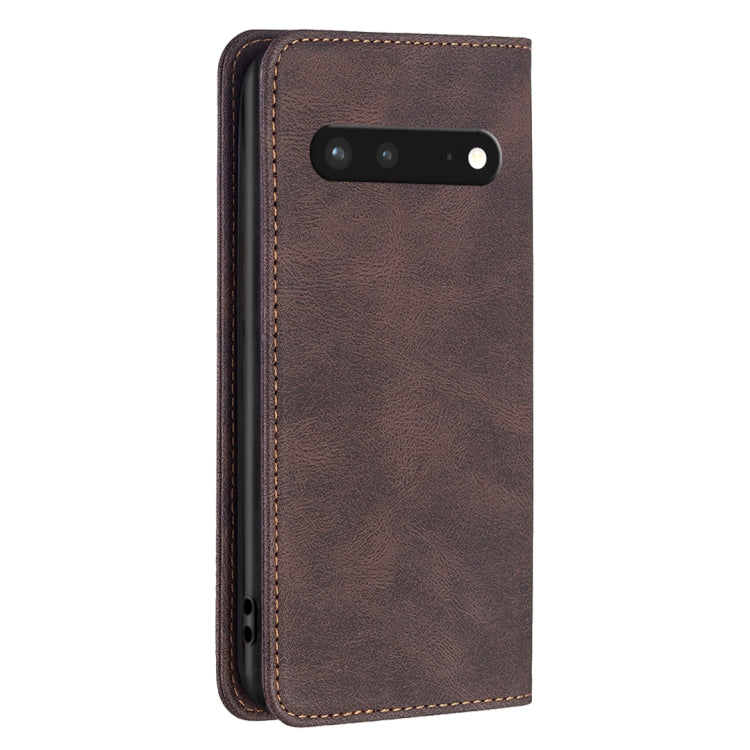 For Google Pixel 7 5G Magnetic RFID Blocking Anti-Theft Leather Phone Case