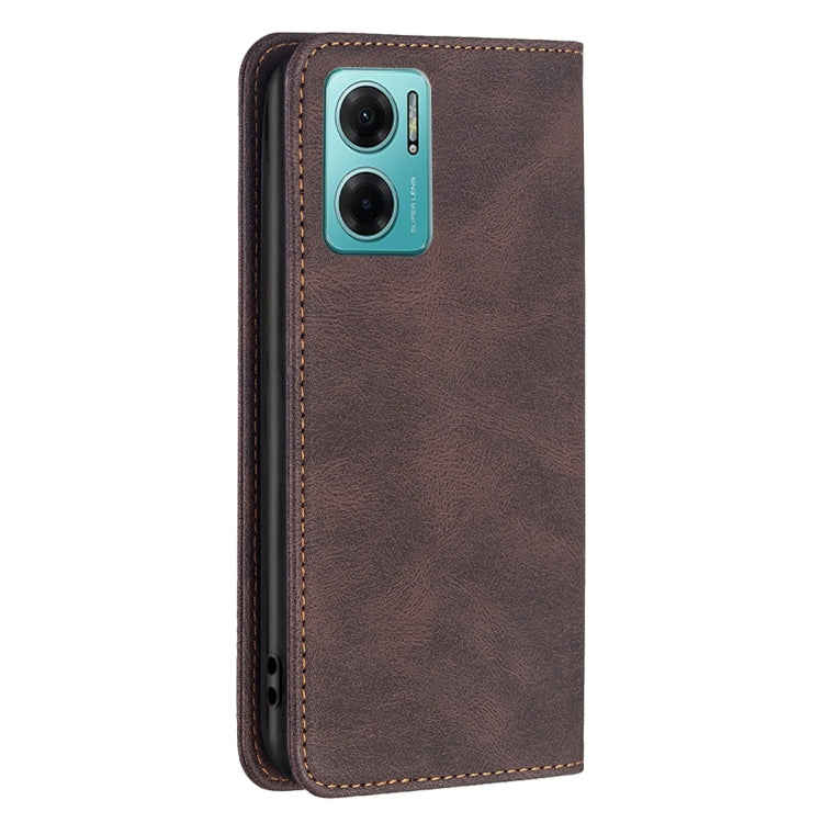 For Xiaomi Redmi 10 5G / Note 11E Magnetic RFID Blocking Anti-Theft Leather Phone Case