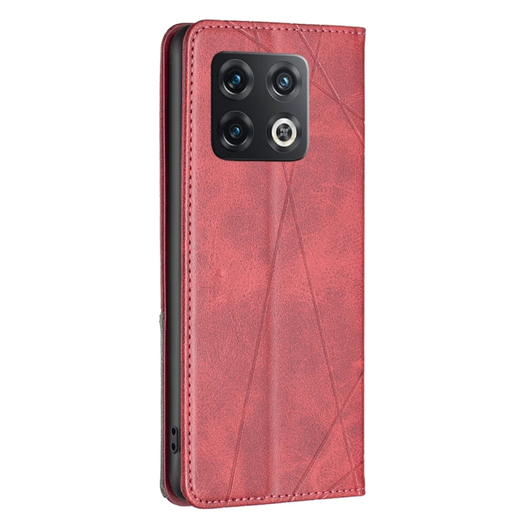 For OnePlus 10 Pro 5G Prismatic Invisible Magnetic Leather Phone Case