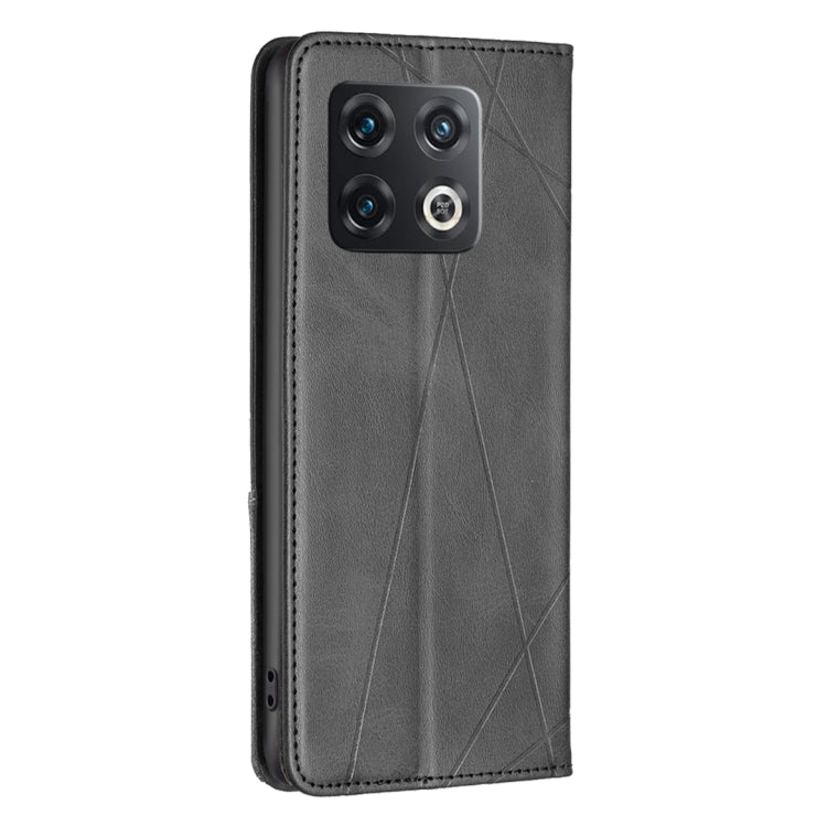 For OnePlus 10 Pro 5G Prismatic Invisible Magnetic Leather Phone Case