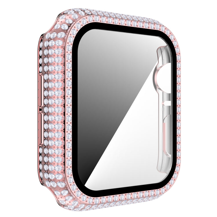 Diamond PC + Tempered Glass Watch Case For Apple Watch Series 3&2&1 38mm