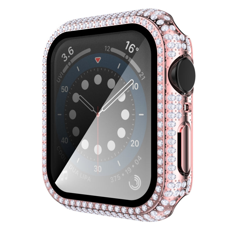 Diamond PC + Tempered Glass Watch Case For Apple Watch Series 3&2&1 38mm