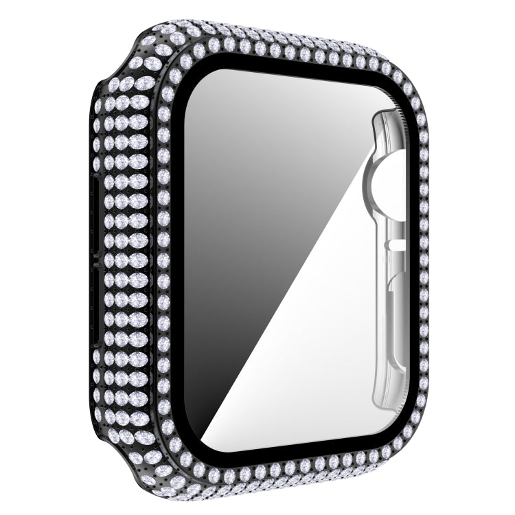 Diamond PC + Tempered Glass Watch Case For Apple Watch Series 3&2&1 38mm