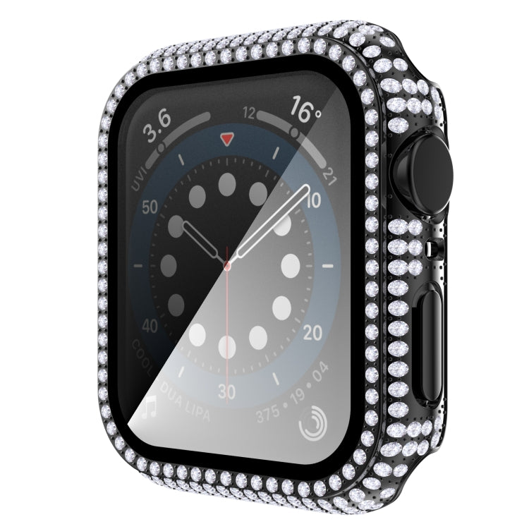 Diamond PC + Tempered Glass Watch Case For Apple Watch Series 3&2&1 38mm