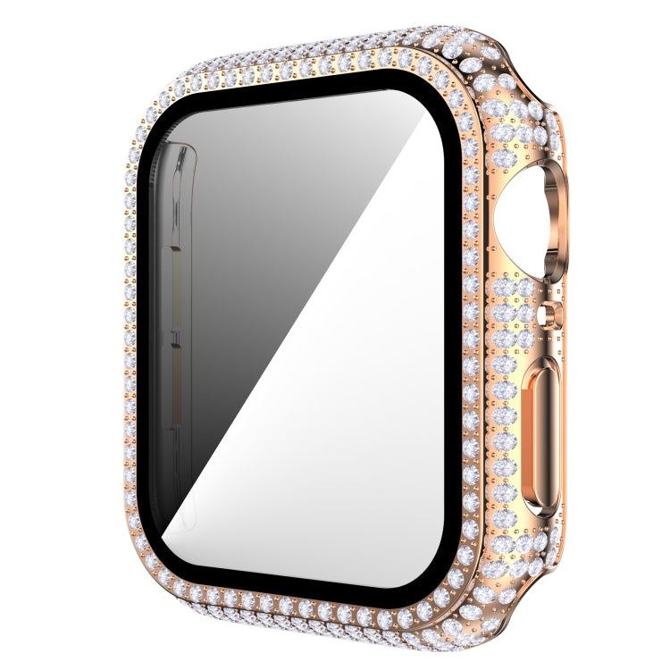 Diamond PC + Tempered Glass Watch Case For Apple Watch Series 3&2&1 38mm