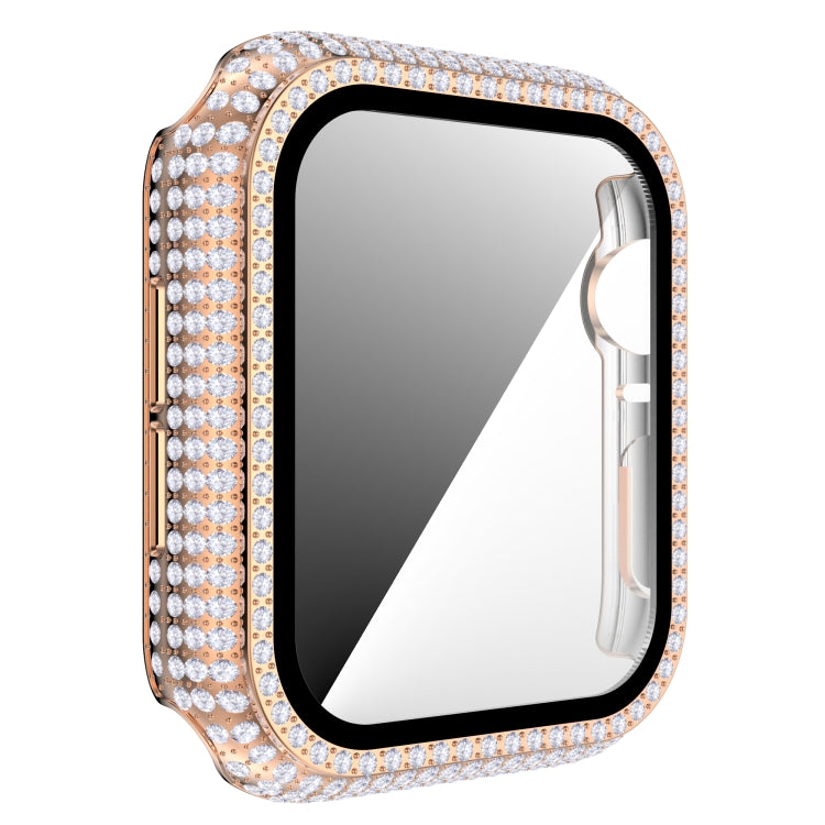 Diamond PC + Tempered Glass Watch Case For Apple Watch Series 3&2&1 38mm