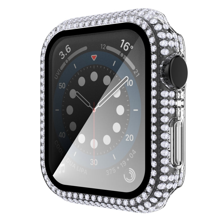 Diamond PC + Tempered Glass Watch Case For Apple Watch Series 3&2&1 38mm
