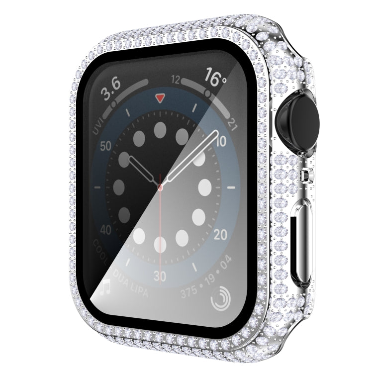 Diamond PC + Tempered Glass Watch Case For Apple Watch Series 3&2&1 38mm
