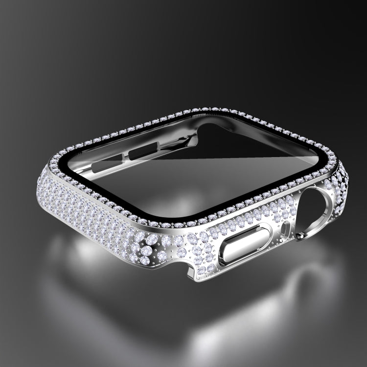Diamond PC + Tempered Glass Watch Case For Apple Watch Series 3&2&1 38mm