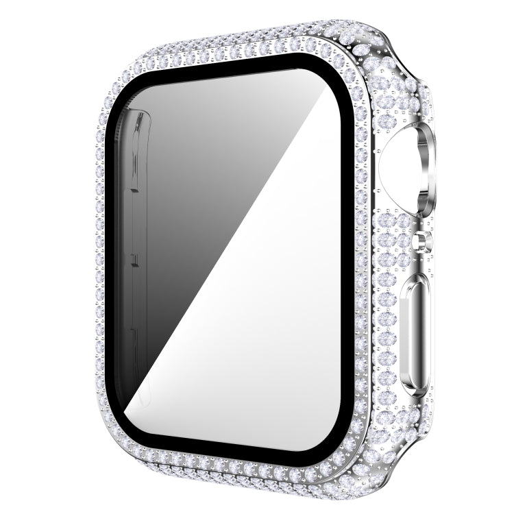 Diamond PC + Tempered Glass Watch Case For Apple Watch Series 3&2&1 42mm