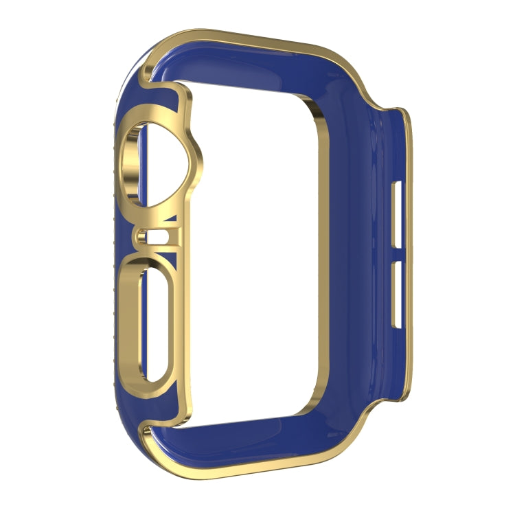 Double-Row Diamond Two-color Electroplating PC Watch Case For Apple Watch Series 3&2&1 38mm