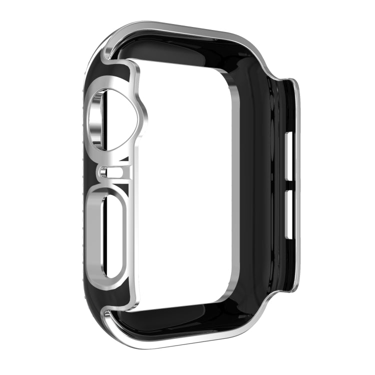 Double-Row Diamond Two-color Electroplating PC Watch Case For Apple Watch Series 3&2&1 38mm