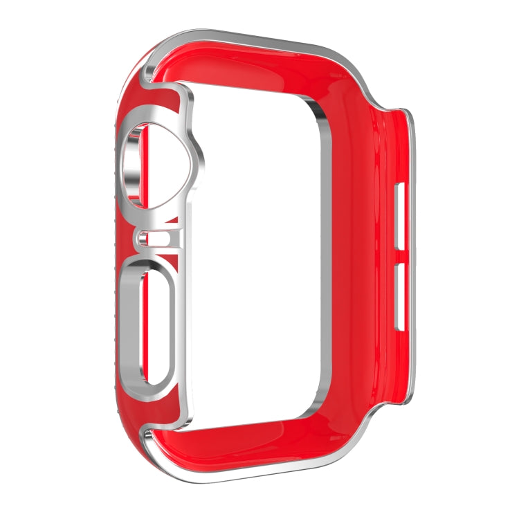 Double-Row Diamond Two-color Electroplating PC Watch Case For Apple Watch Series 3&2&1 38mm