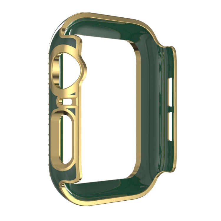 Double-Row Diamond Two-color Electroplating PC Watch Case For Apple Watch Series 3&2&1 42mm