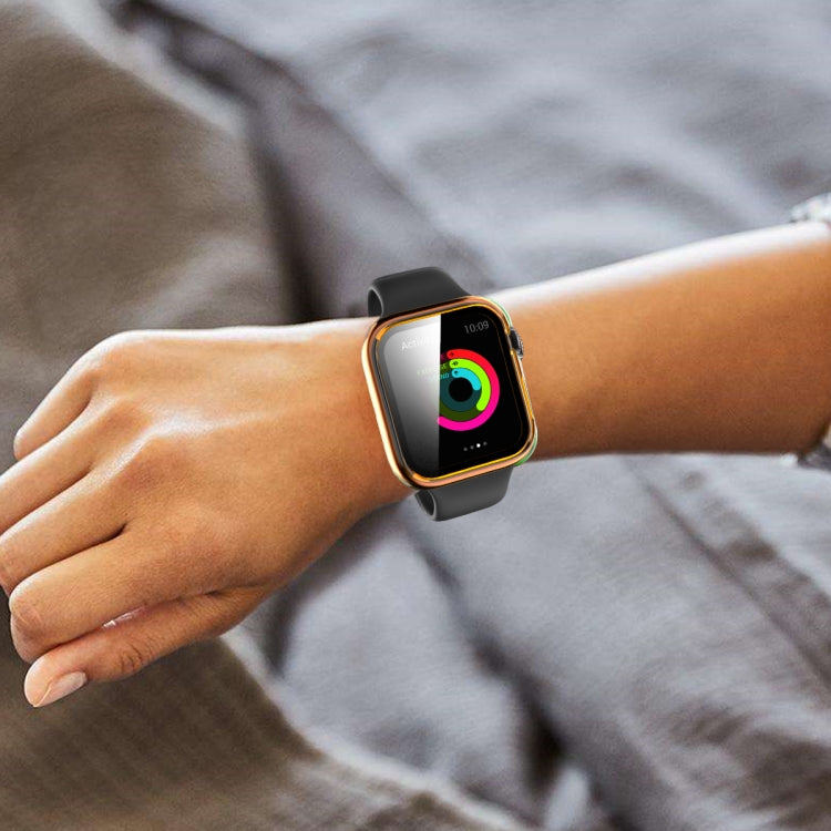 Translucent PC+Tempered Glass Watch Case For Apple Watch Series 3&2&1 38mm