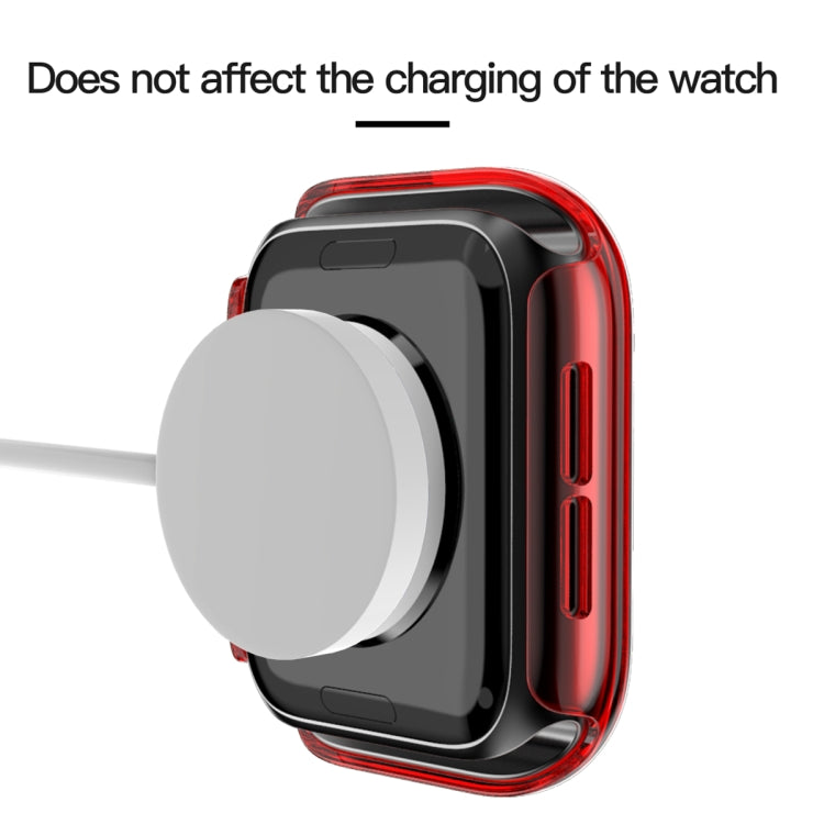 Translucent PC+Tempered Glass Watch Case For Apple Watch Series 3&2&1 38mm