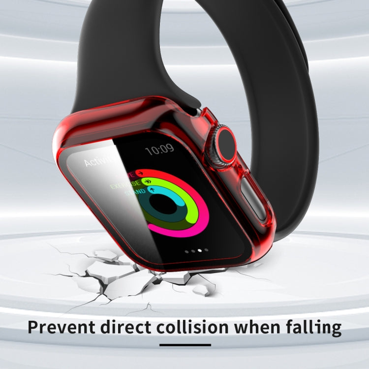 Translucent PC+Tempered Glass Watch Case For Apple Watch Series 3&2&1 38mm
