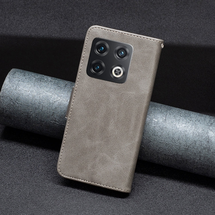 For OnePlus 10 Pro 5G Lambskin Texture Pure Color Leather Phone Case
