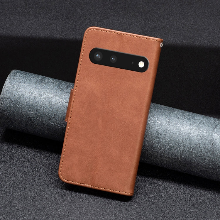 For Google Pixel 7 5G Lambskin Texture Pure Color Leather Phone Case