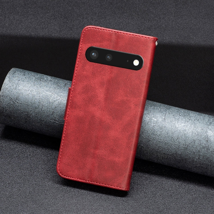For Google Pixel 7 5G Lambskin Texture Pure Color Leather Phone Case