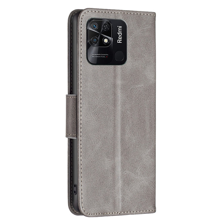 For Xiaomi Redmi 10C Lambskin Texture Pure Color Leather Phone Case