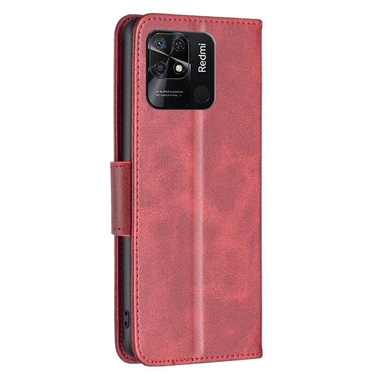 For Xiaomi Redmi 10C Lambskin Texture Pure Color Leather Phone Case