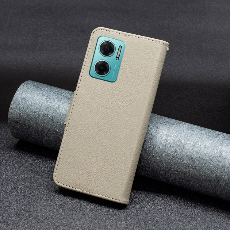 For Xiaomi Redmi 10 5G / Note 11E Litchi Texture Pure Color Leather Phone Case