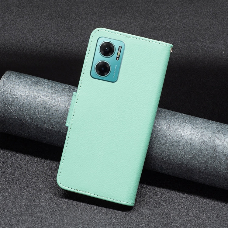 For Xiaomi Redmi 10 5G / Note 11E Litchi Texture Pure Color Leather Phone Case