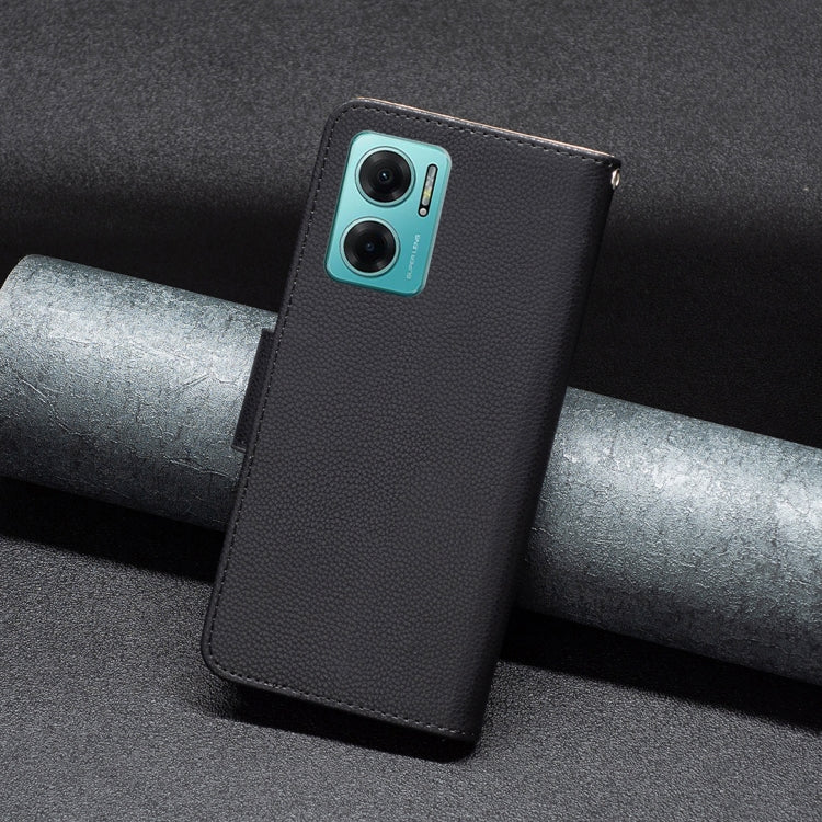 For Xiaomi Redmi 10 5G / Note 11E Litchi Texture Pure Color Leather Phone Case