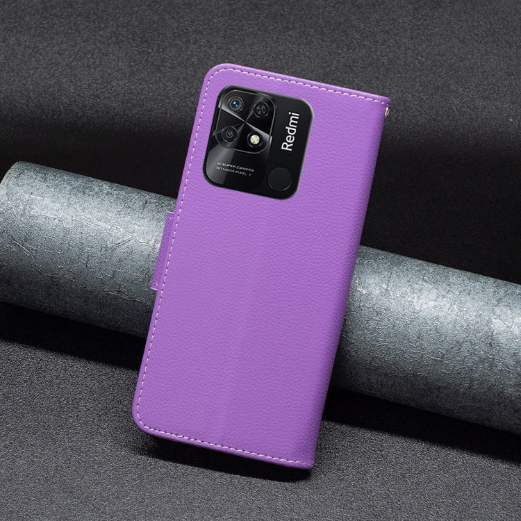 For Xiaomi Redmi 10C Litchi Texture Pure Color Leather Phone Case