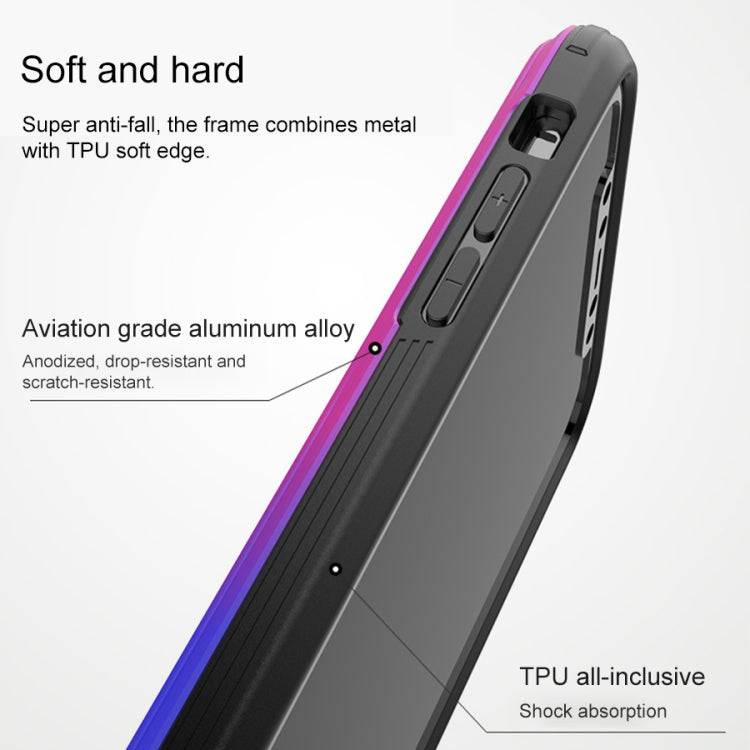 For iPhone 11 TGVIS Sharp Series Frame Shockproof Protective Case with Hidden Holder
