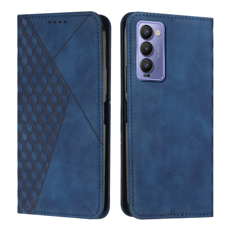 For Tecno Camon 18P / 18 Diamond Splicing Skin Feel Magnetic Leather Phone Case