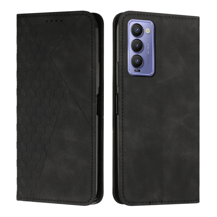 For Tecno Camon 18P / 18 Diamond Splicing Skin Feel Magnetic Leather Phone Case