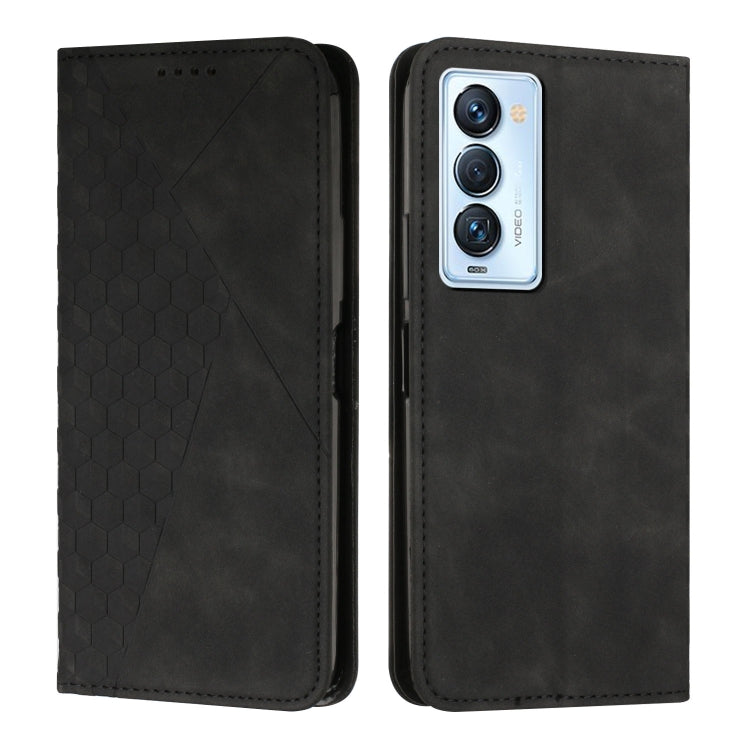 For Tecno Camon 18 Premier Diamond Splicing Skin Feel Magnetic Leather Phone Case
