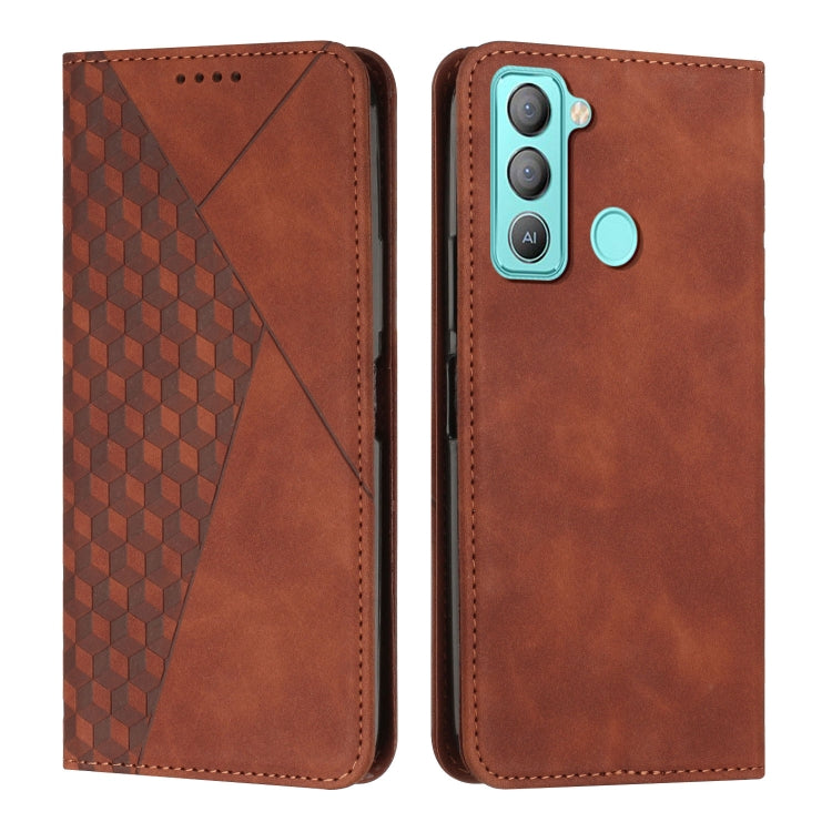 For Tecno POP 5 LTE Diamond Splicing Skin Feel Magnetic Leather Phone Case