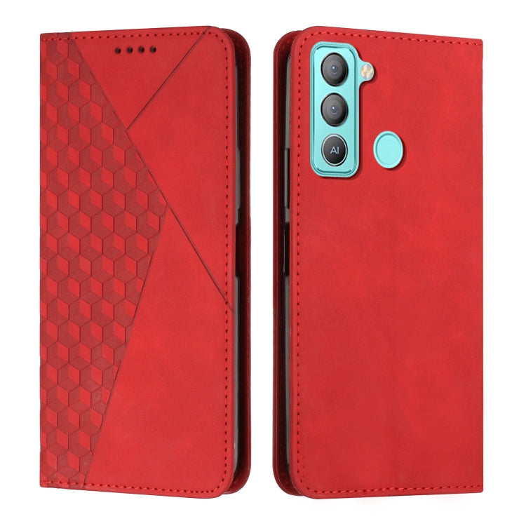 For Tecno POP 5 LTE Diamond Splicing Skin Feel Magnetic Leather Phone Case
