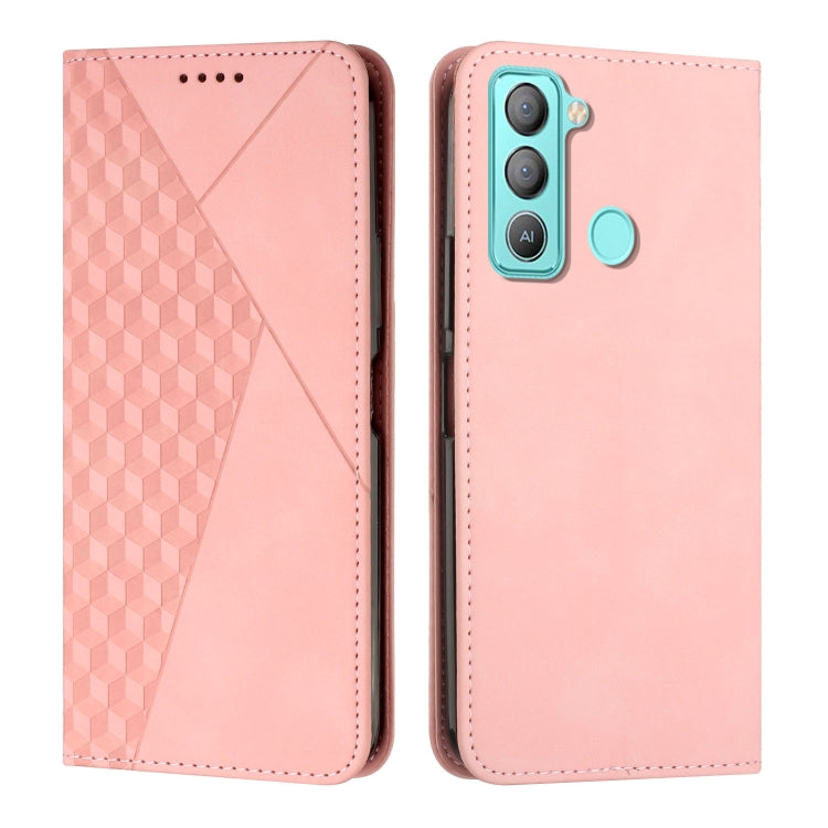 For Tecno POP 5 LTE Diamond Splicing Skin Feel Magnetic Leather Phone Case