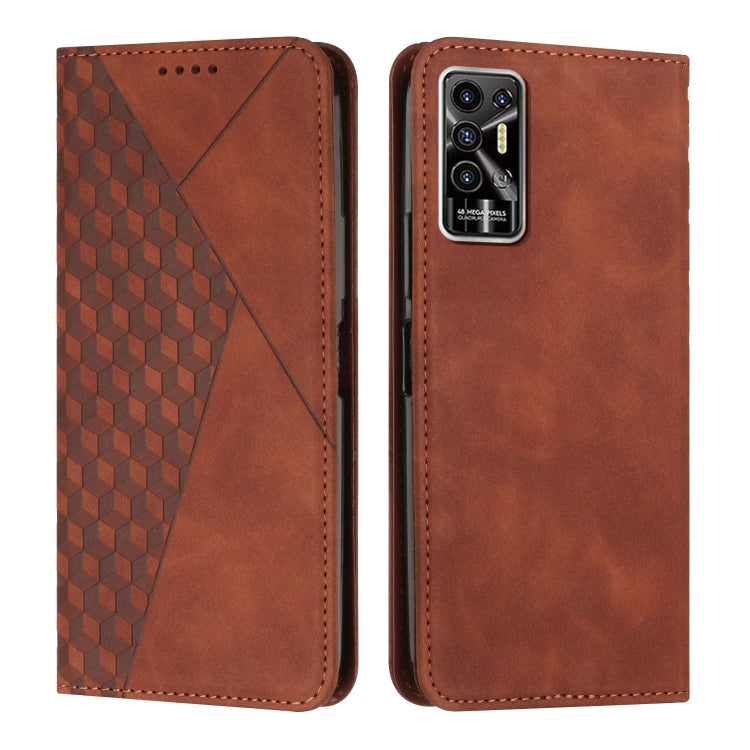 For Tecno Pova 2 Diamond Splicing Skin Feel Magnetic Leather Phone Case