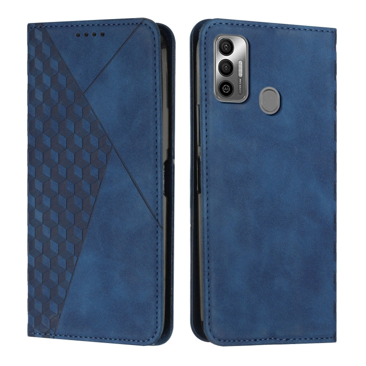 For Tecno Spark 7 Diamond Splicing Skin Feel Magnetic Leather Phone Case