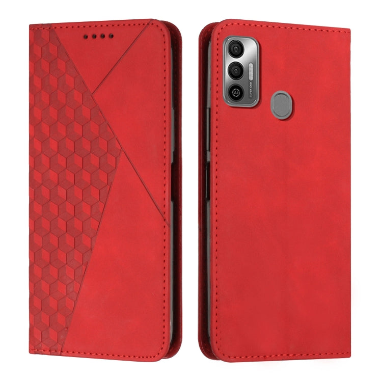 For Tecno Spark 7 Diamond Splicing Skin Feel Magnetic Leather Phone Case