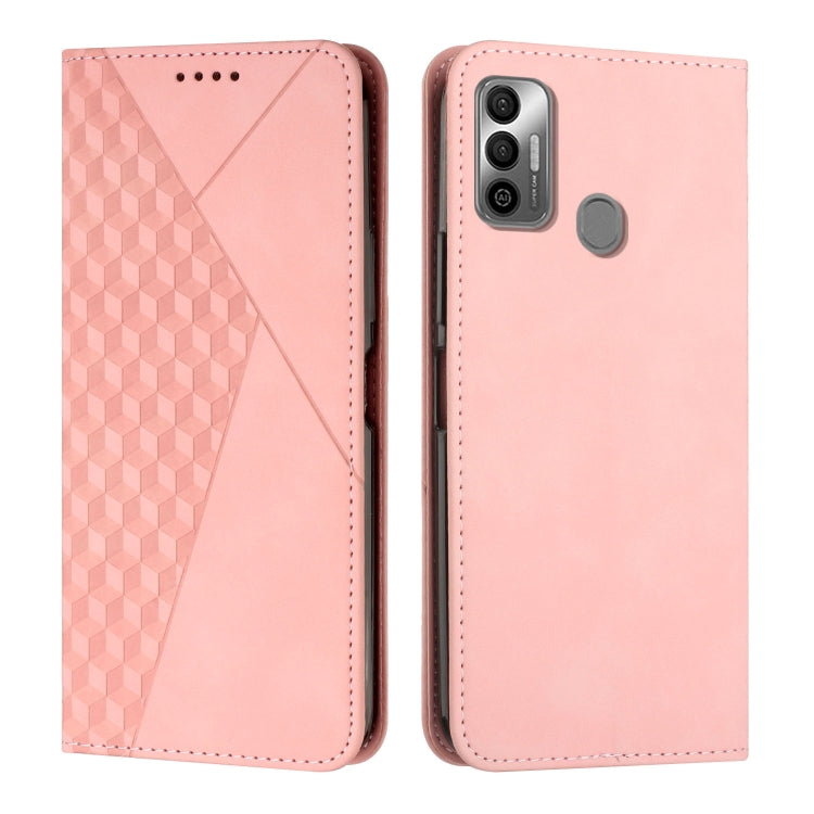 For Tecno Spark 7 Diamond Splicing Skin Feel Magnetic Leather Phone Case