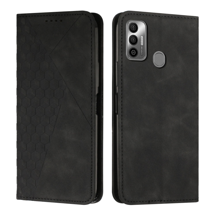 For Tecno Spark 7 Diamond Splicing Skin Feel Magnetic Leather Phone Case